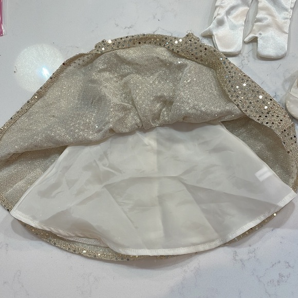 VINTAGE Authentic American Girl Doll Gold Sequined Sleeveless Dress RETIRED - Picture 7 of 8